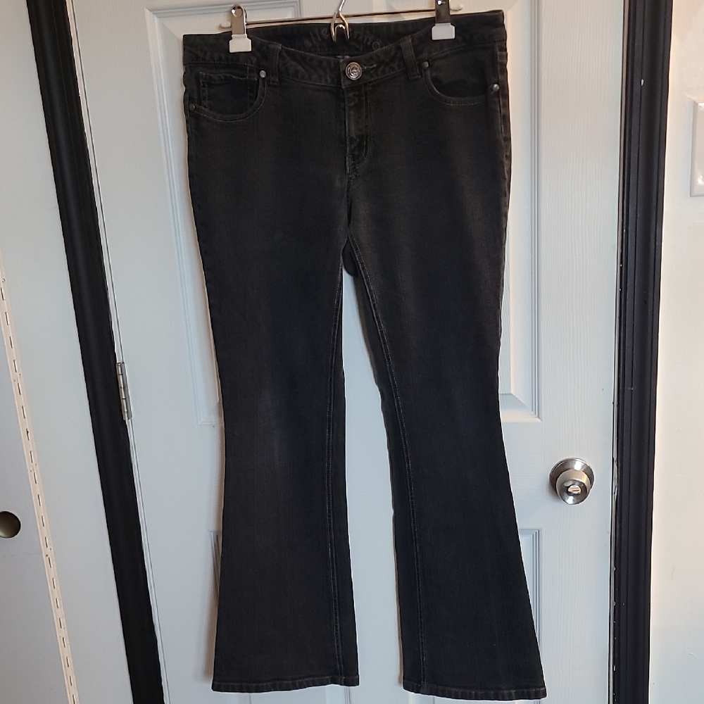 Women's Black Jeans Y2K Low Rise Jrs Size